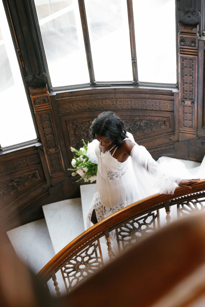 A romantic boudoir session at The Rookery in Chicago, IL.