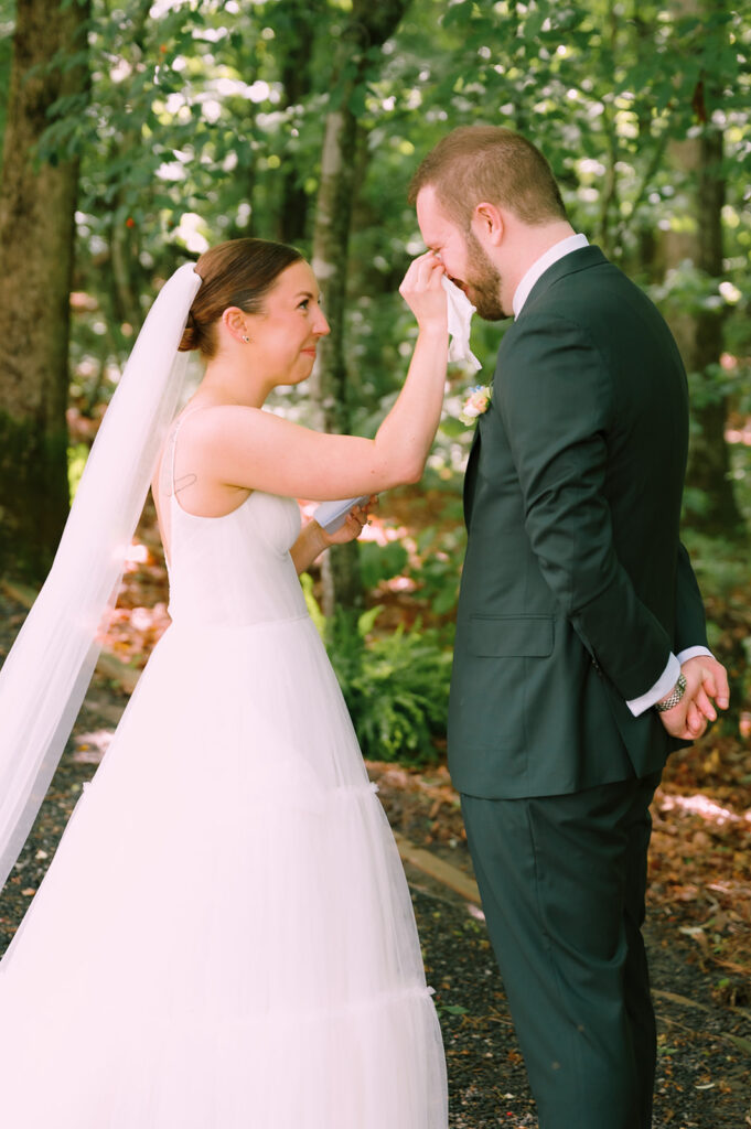 Tags Photography captures a rainy Spring Wedding at Meadows at Mossy Creek.