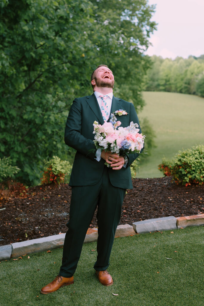 Tags Photography captures a rainy Spring Wedding at Meadows at Mossy Creek.