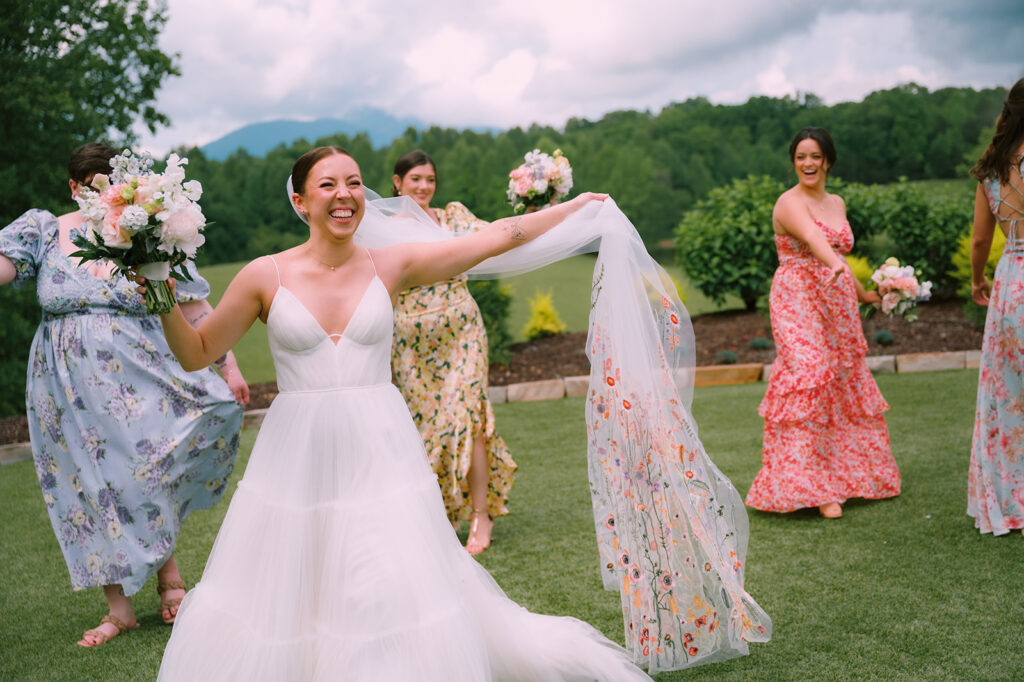 Tags Photography captures a rainy Spring Wedding at Meadows at Mossy Creek.