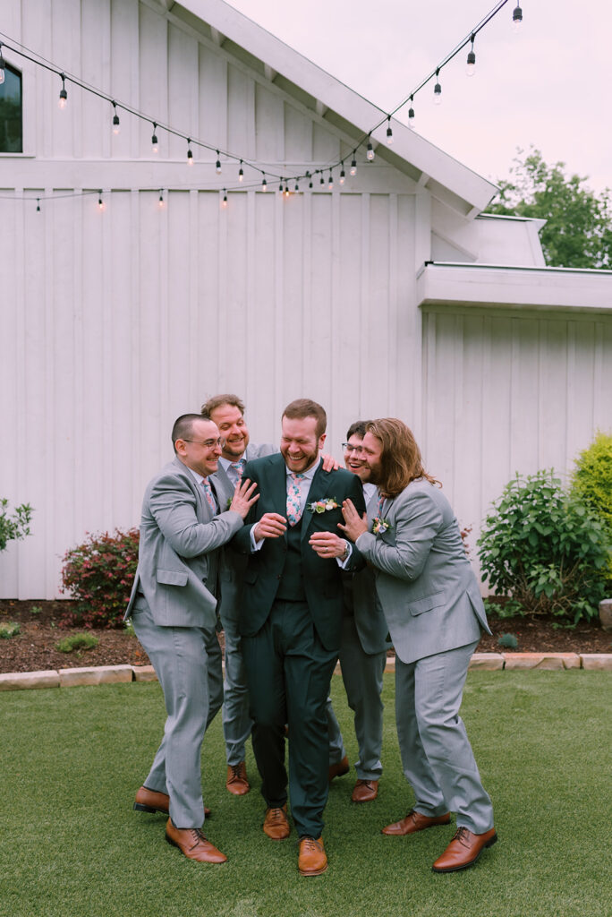 Tags Photography captures a rainy Spring Wedding at Meadows at Mossy Creek.