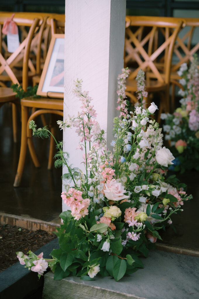 Tags Photography captures a rainy Spring Wedding at Meadows at Mossy Creek.