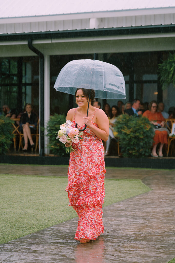 Tags Photography captures a rainy Spring Wedding at Meadows at Mossy Creek.