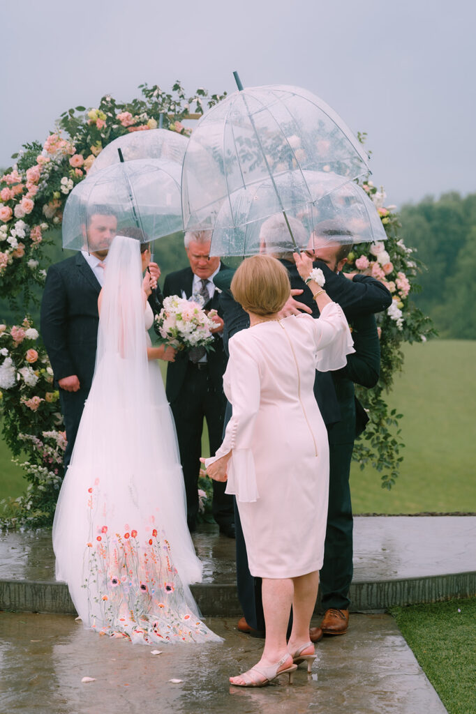 Tags Photography captures a rainy Spring Wedding at Meadows at Mossy Creek.