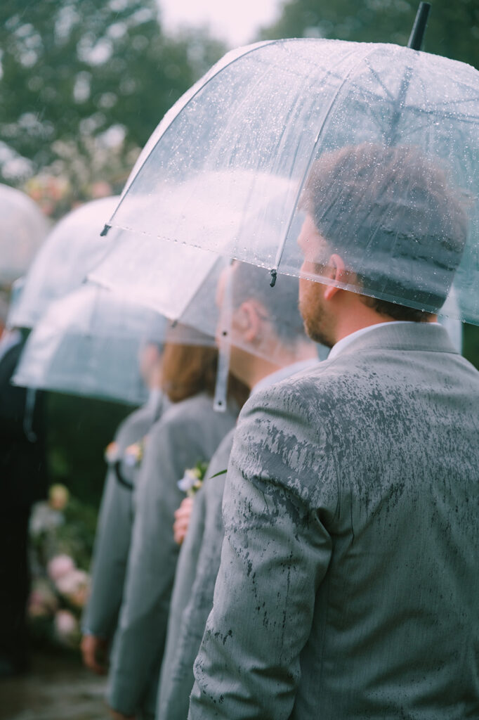 Tags Photography captures a rainy Spring Wedding at Meadows at Mossy Creek.