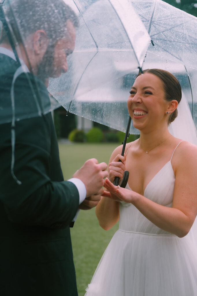 Tags Photography captures a rainy Spring Wedding at Meadows at Mossy Creek.