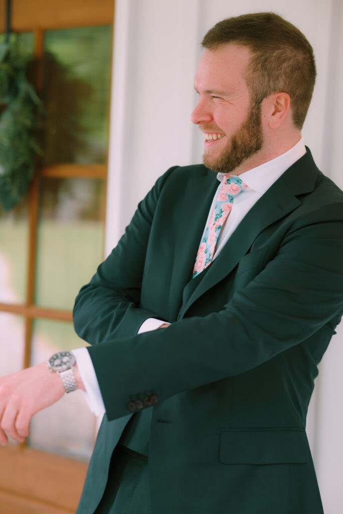 Tags Photography captures a rainy Spring Wedding at Meadows at Mossy Creek.