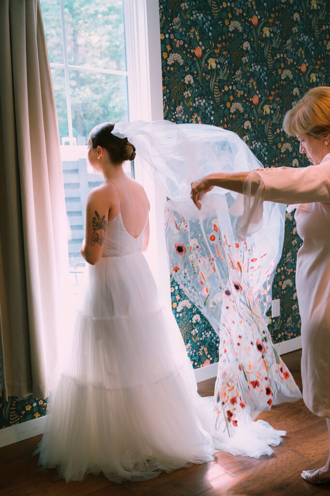 Tags Photography captures a rainy Spring Wedding at Meadows at Mossy Creek.